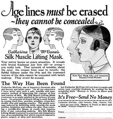 1928 Katherine McCune Silk Mask