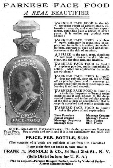 1905 Farnese Face Food