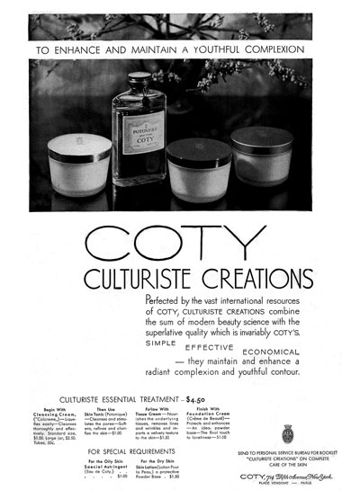 1930 Coty Culturiste Creations