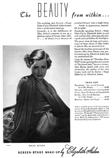 1937 Arden Screen and Stage Makeup