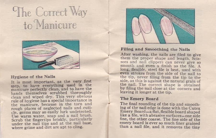 1927 The Correct Way to Manicure pages 2-3
