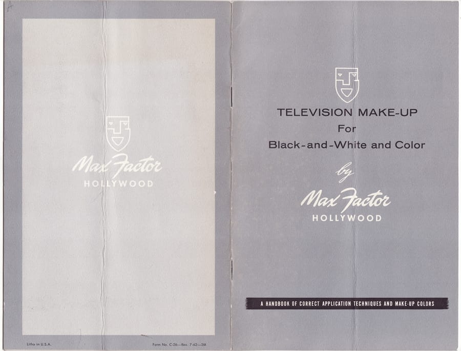 1958 Television Make-up for Black-and-White and Color cover