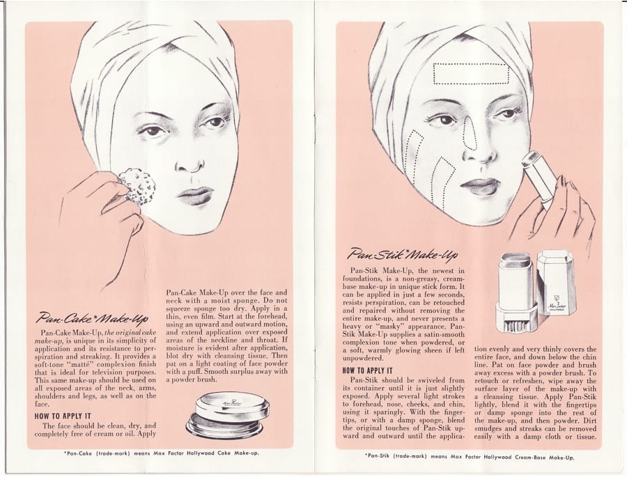 1958 Television Make-up for Black-and-White and Color pages 2-3