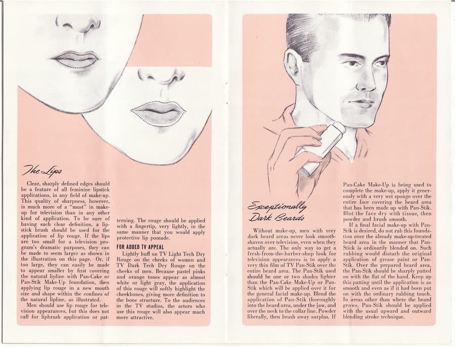 1958 Television Make-up for Black-and-White and Color page 6-7