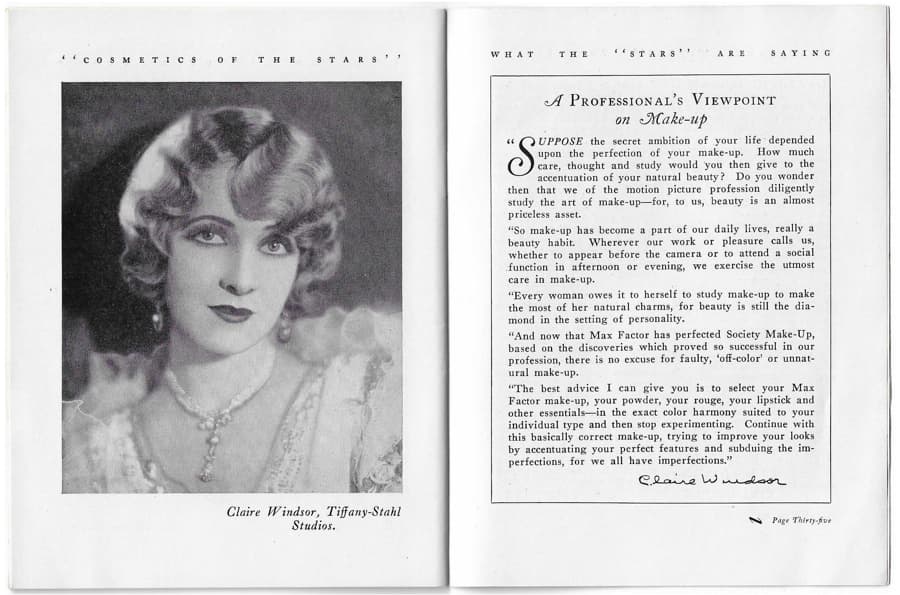1928 The New Art of Society Make-up pages 32-33