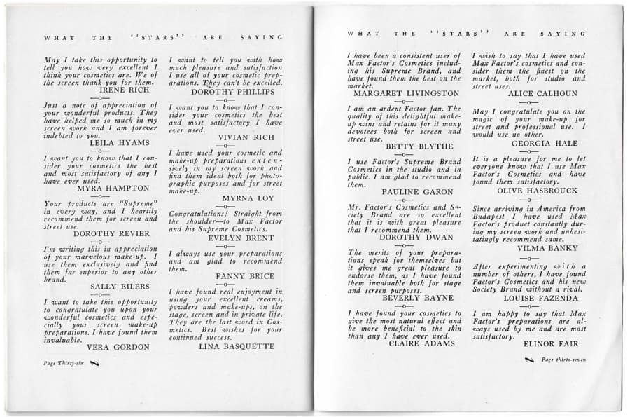 1928 The New Art of Society Make-up pages 34-35