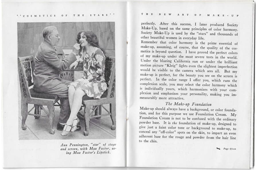 1928 The New Art of Society Make-up pages 12-13