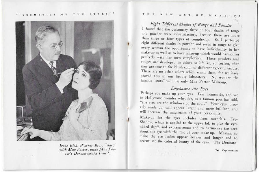 1928 The New Art of Society Make-up pages 14-15
