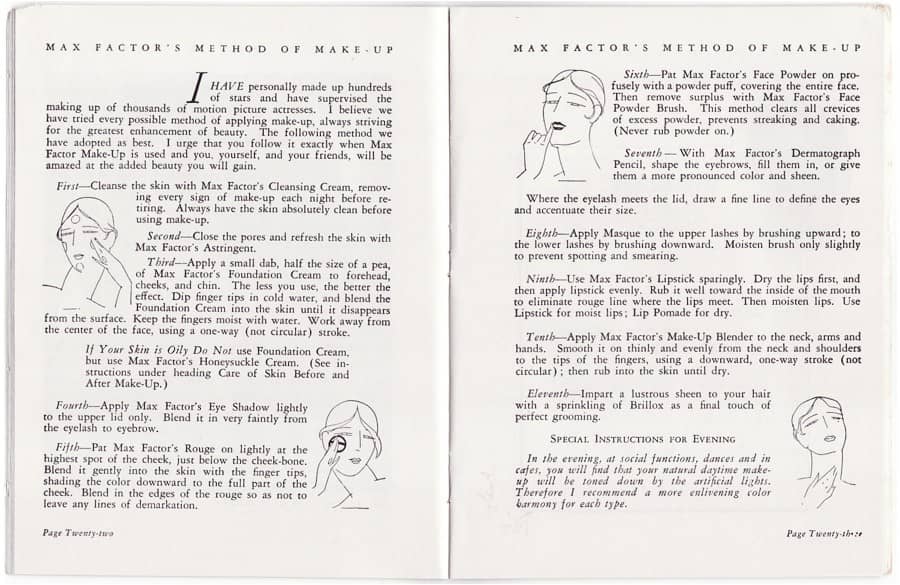 1931 The New Art of Society Make-up pages 20-21