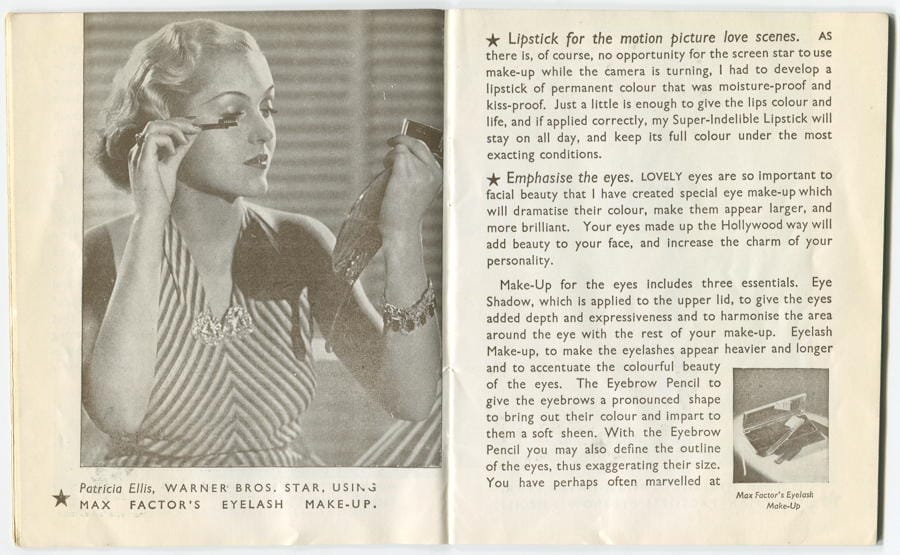 1937 The New Art of Society Make-up pages 16-17
