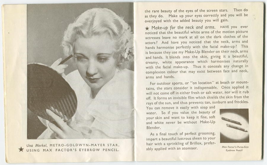 1937 The New Art of Society Make-up pages 18-19