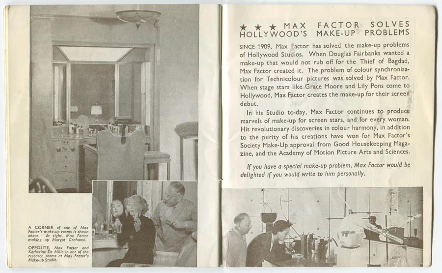 1937 The New Art of Society Make-up pages 40-41