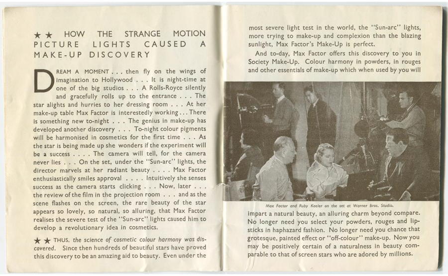 1937 The New Art of Society Make-up pages 4-5