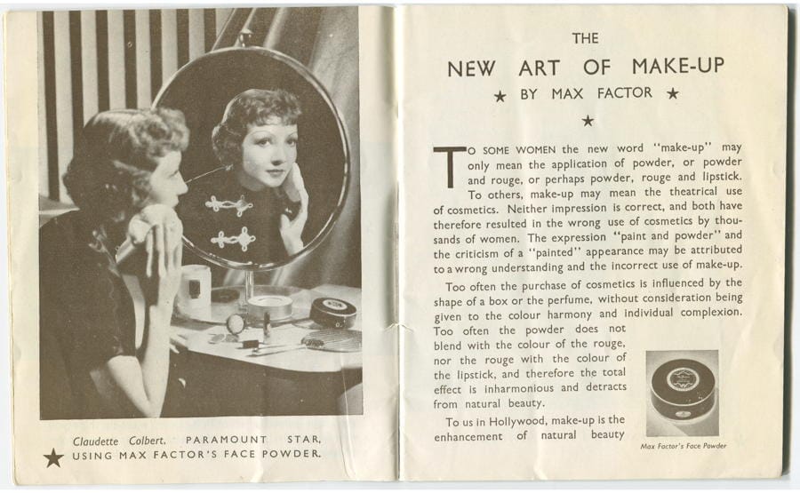 1937 The New Art of Society Make-up page 6-7