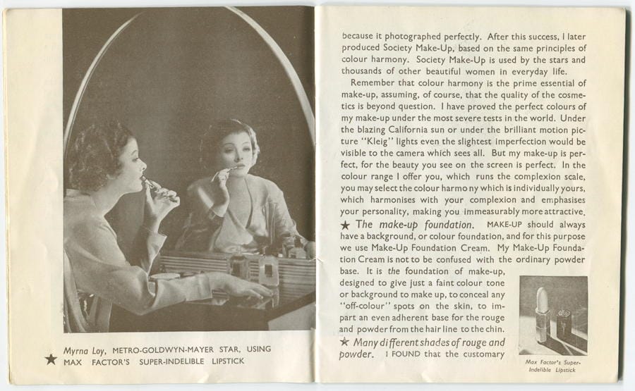 1937 The New Art of Society Make-up pages 12-13