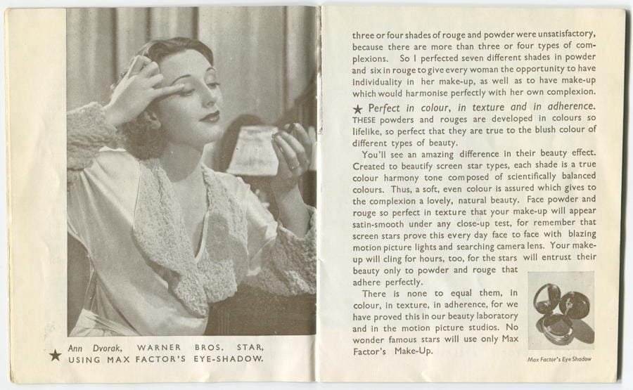 1937 The New Art of Society Make-up pages 14-15