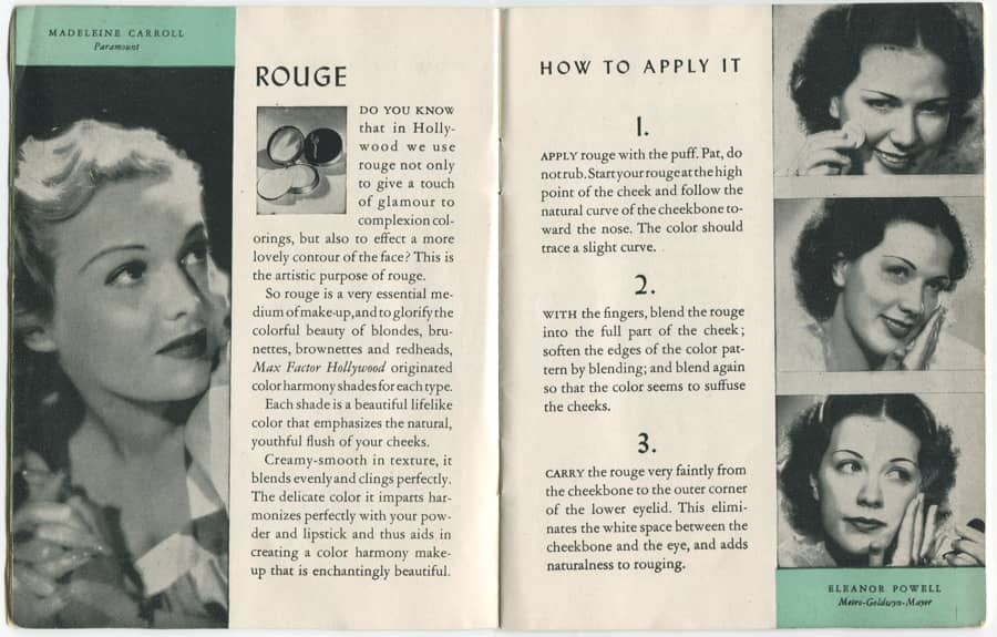 1940 The New Art of Make-up pages 8-9