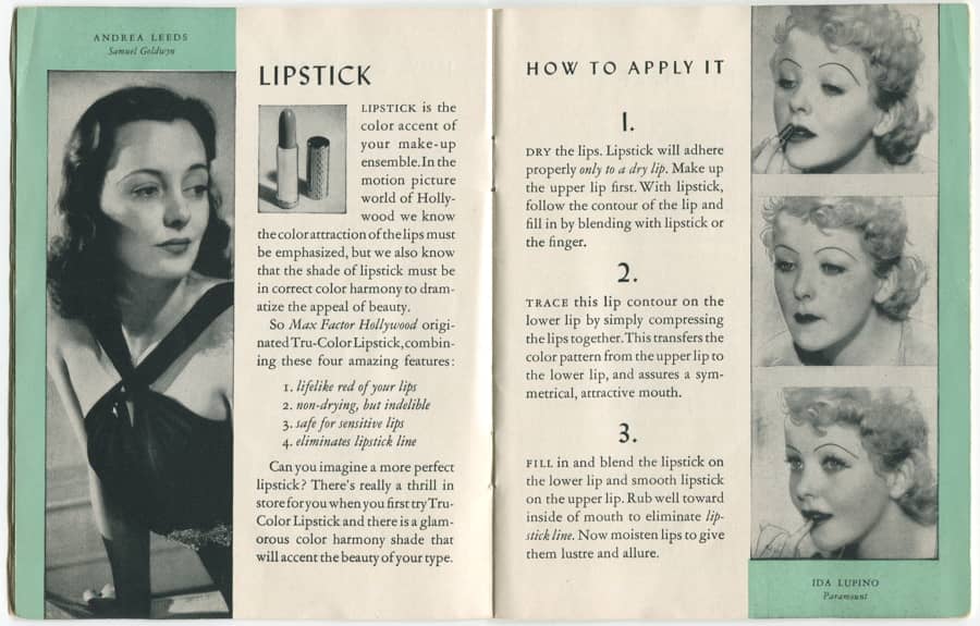1940 The New Art of Make-up pages 10-11