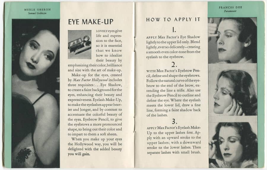 1940 The New Art of Make-up pages 12-13