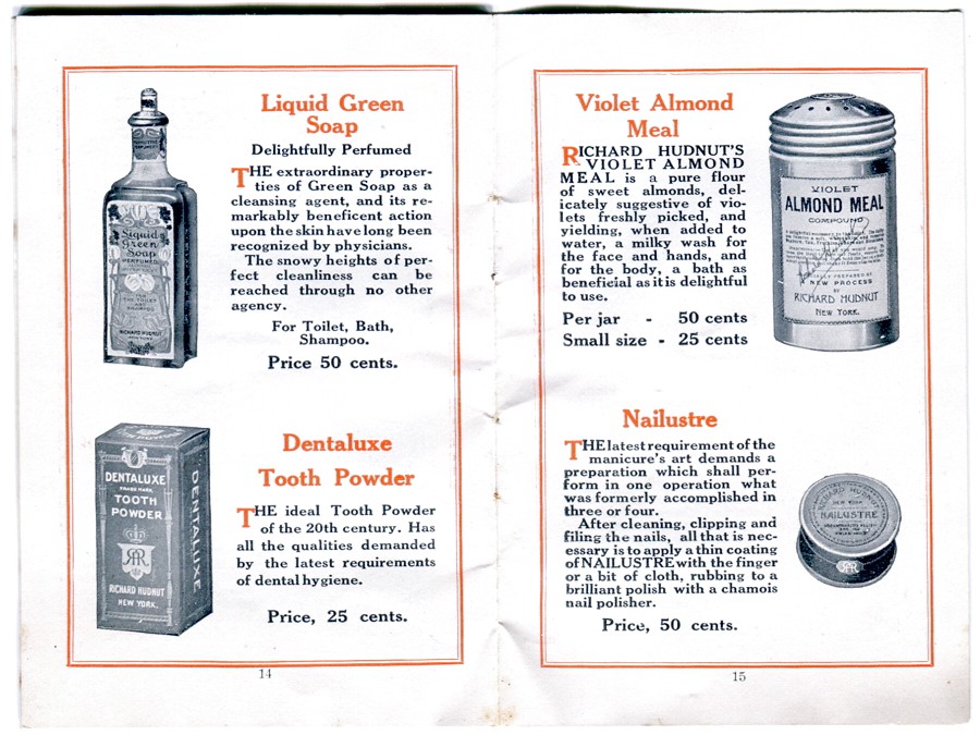 1910 Beauty Book pages 14-15