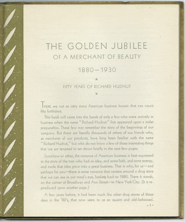  1880-1930 Richard Hudnut Book of Values page 3