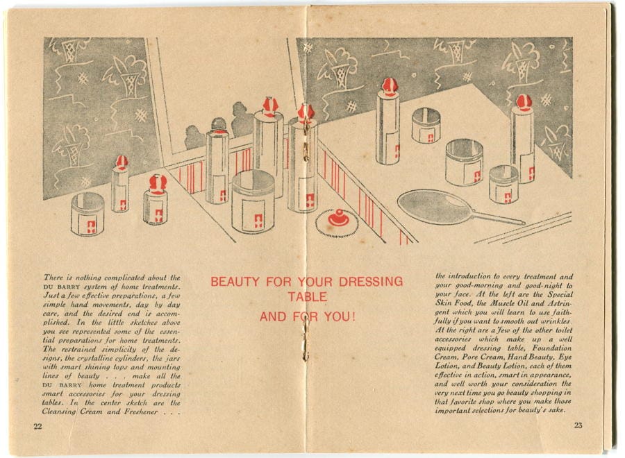 1930 Home Method of Du Barry Beauty Treatments pages 24-25