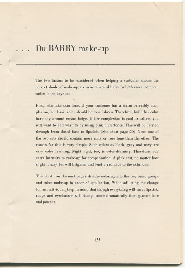 Du Barry Sales Training Manual page 15