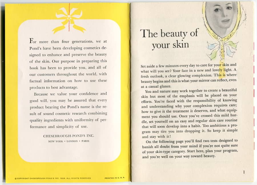 Ponds Beauty Book page 1