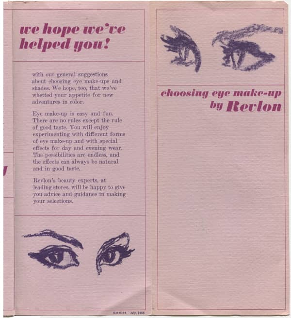 Choosing Eye Make-up by Revlon panels 1-2