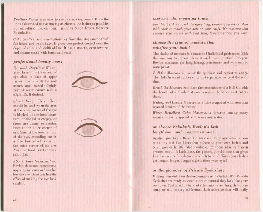  The Complete Guide to Make-up by Revlon pages 20-21