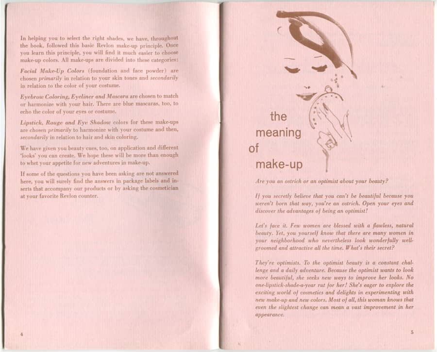  The Complete Guide to Make-up by Revlon pages 2-3