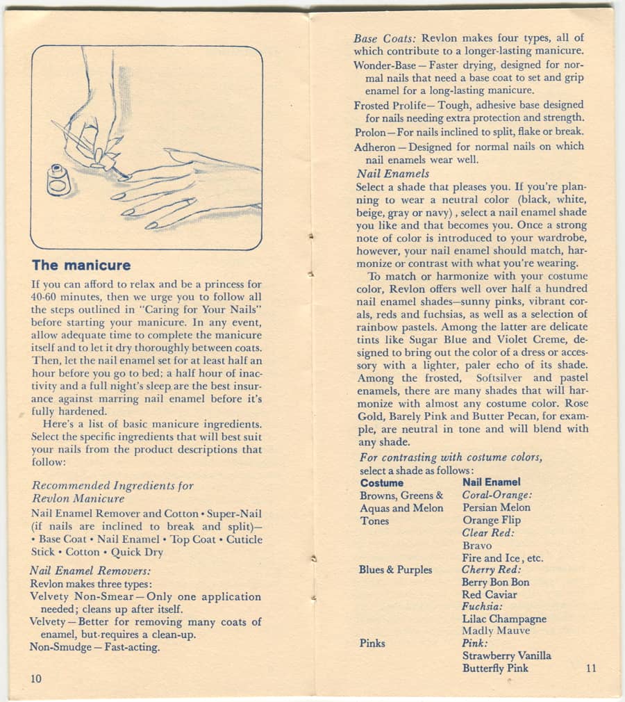  Revlon Guide to Nail Care pages 8-9