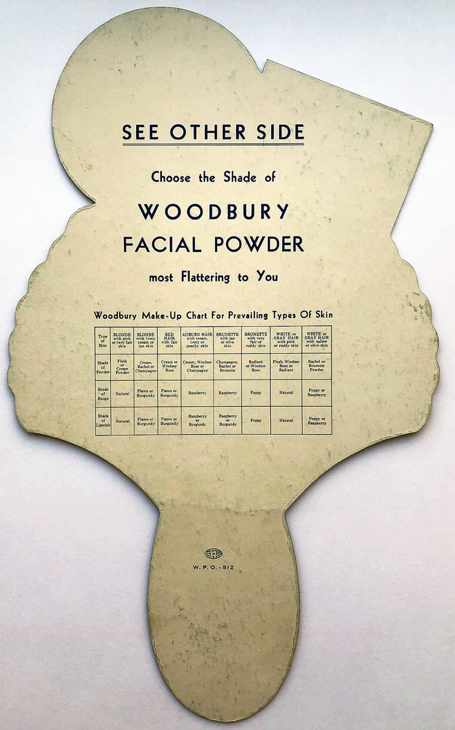 Powder Shade Chart back