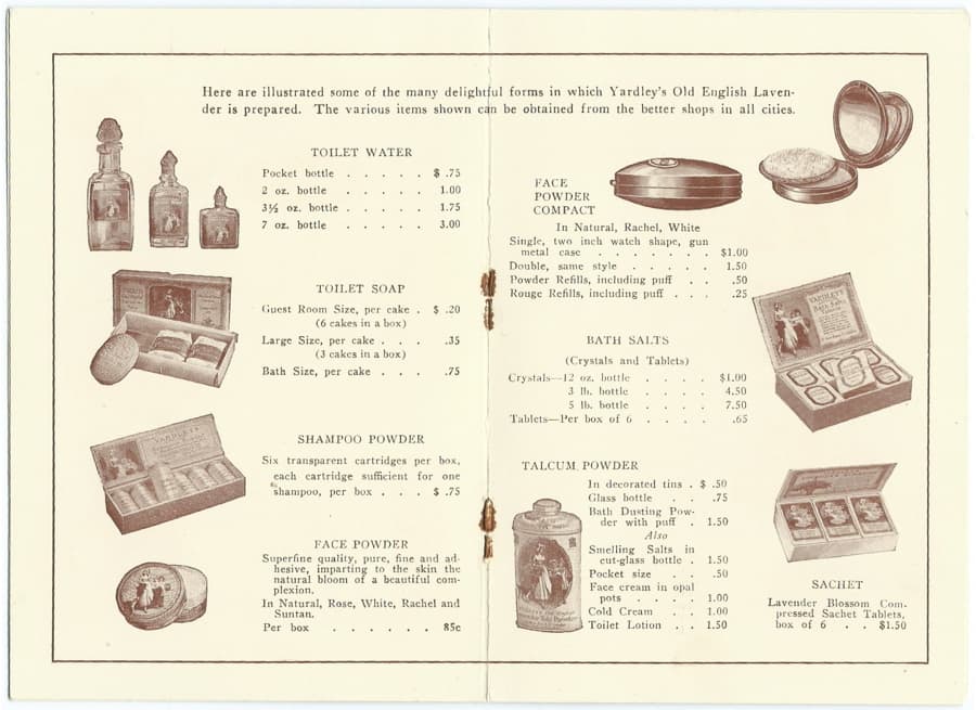 Old English Lavender Water pages 2-3