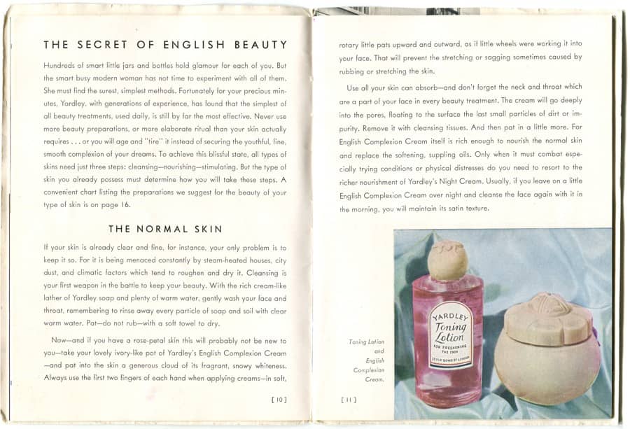 1937 Beauty Secrets from Bond Street pages 10-11