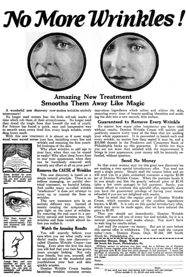 1923 Domino Wrinkle Cream