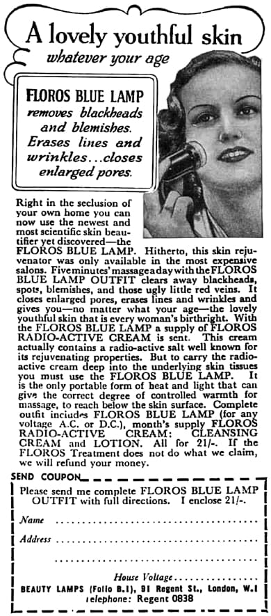 1939 Floros Blue Lamp