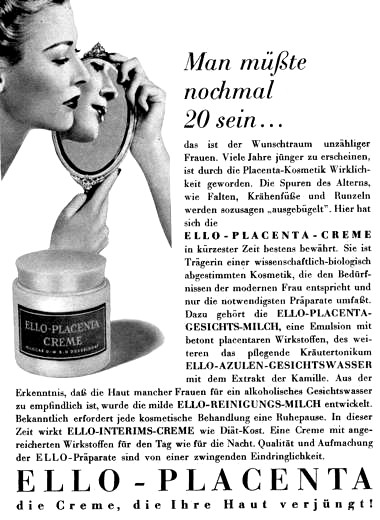 1958 Ello-Placenta Cream