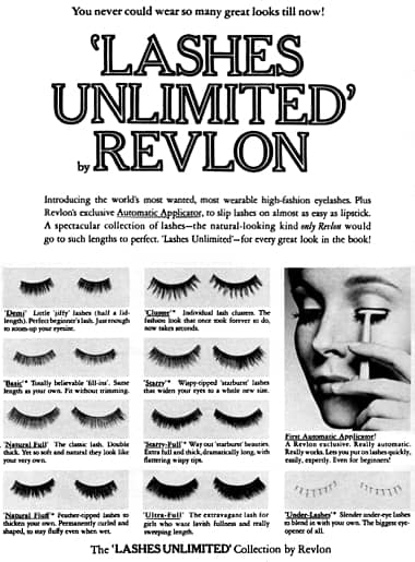 1970 Revlon Lashes Unlimited