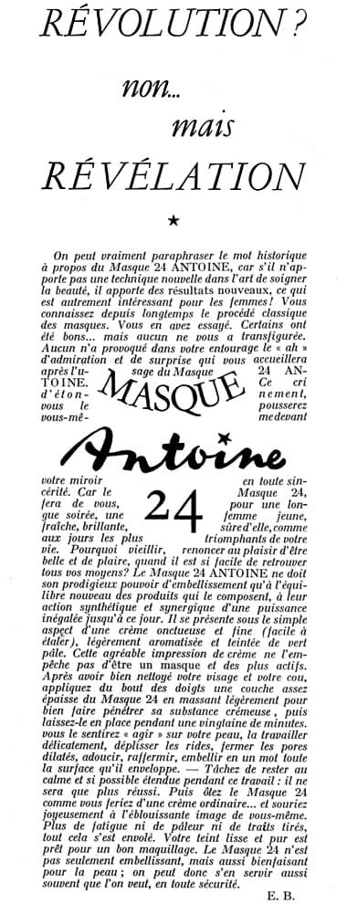 1949 Antoine Masque 24