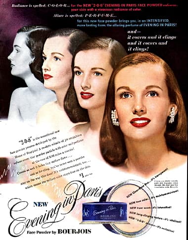 1947 Bourjois Evening in Paris 2-0-8 Face Powder