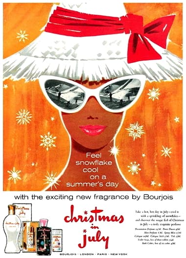 1960 Bourjois Christmas in July