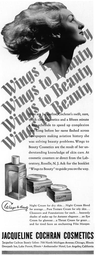 1939 Jacqueline Cochran Wings to Beauty