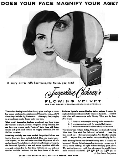 1955 Jacqueline Cochran Flowing Velvet