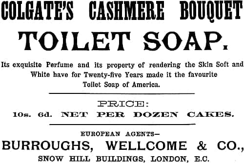 1886 Burroughs Wellcome European agents