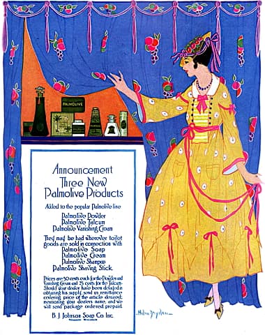1915 Palmolive Powder, Talcum and Vanishing Cream