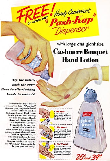 1950 Cashmere Bouquet Hand Lotion