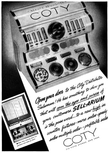 1940 Coty Sellarium