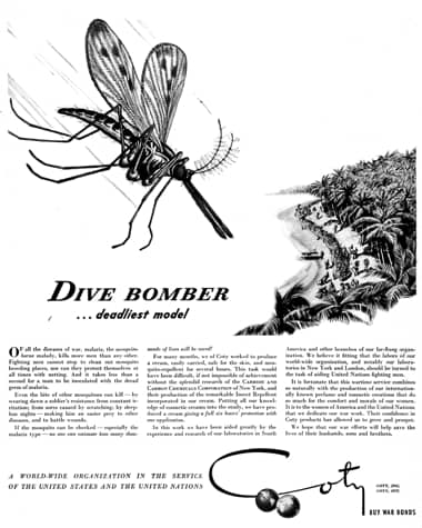 1943 Coty mosquito repellant