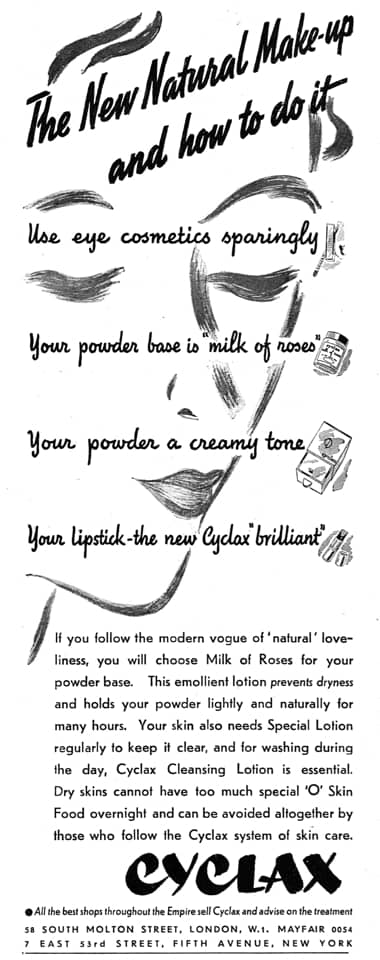 1937 Cyclax Natural Make-up